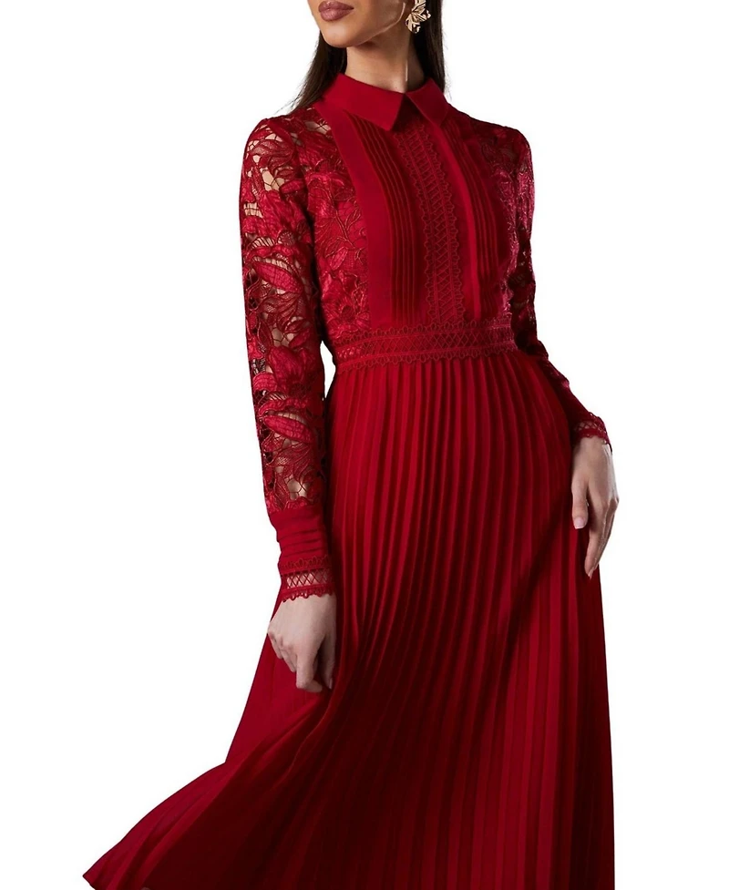 Coast Women's Long Sleeve Midi Shirt Dress