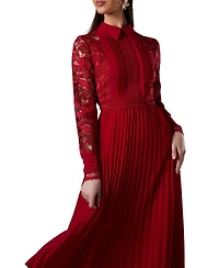 Coast Women's Long Sleeve Midi Shirt Dress