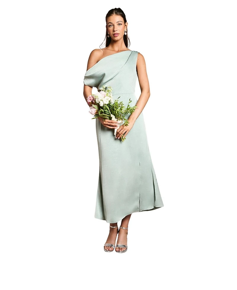 Oasis Women's Satin Bridesmaid Midi Dress