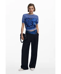 Desigual Women's Marbled knit T-shirt