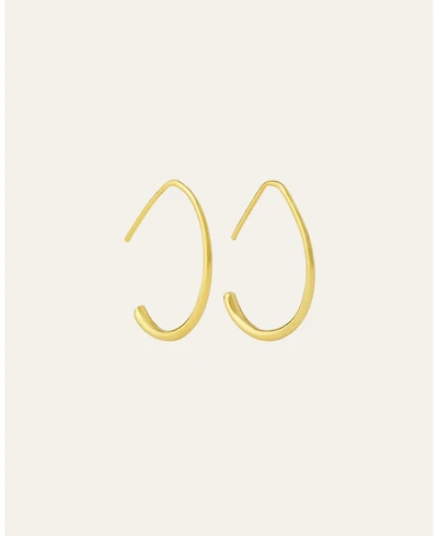 Ottoman Hands Allegra Oval Hoop Earrings