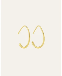 Ottoman Hands Allegra Oval Hoop Earrings