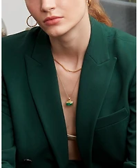 Ottoman Hands Noa Emerald Pendant Necklace