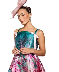 Coast Women's Strappy Bow Detail Twill Midi Dress