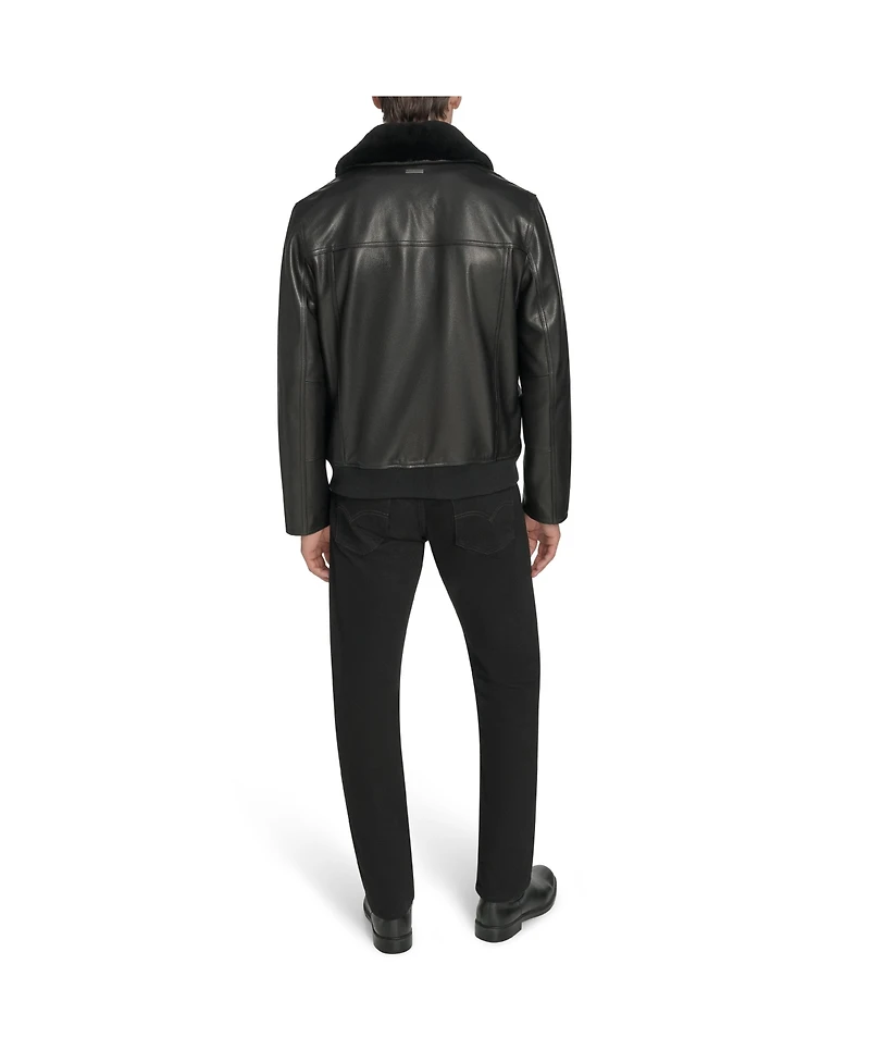 Andrew Marc Black Label Men's Hedland Leather Jacket