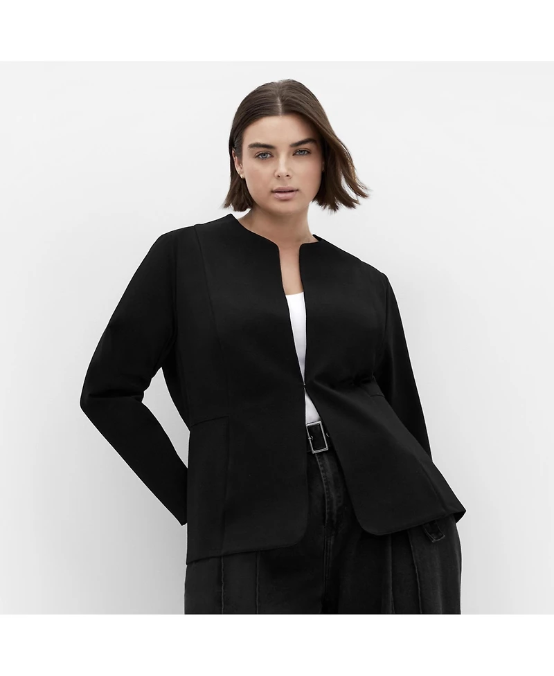 City Chic Women's Peyton Ponte Jacket