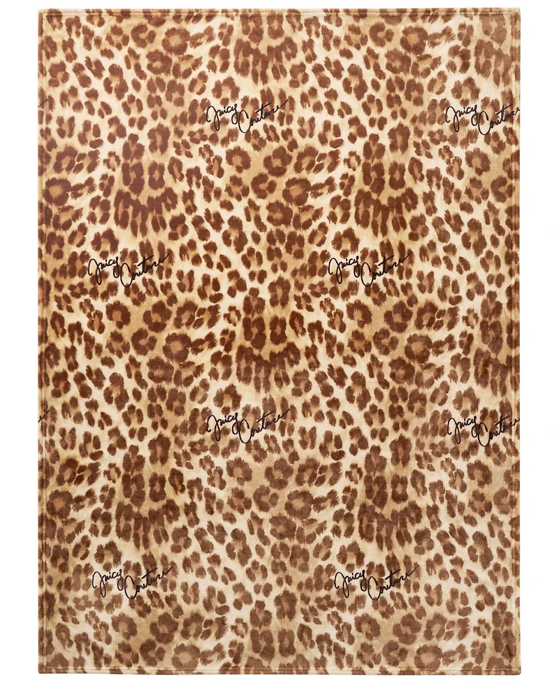 Juicy Couture Plush Throw, 50" x 70"