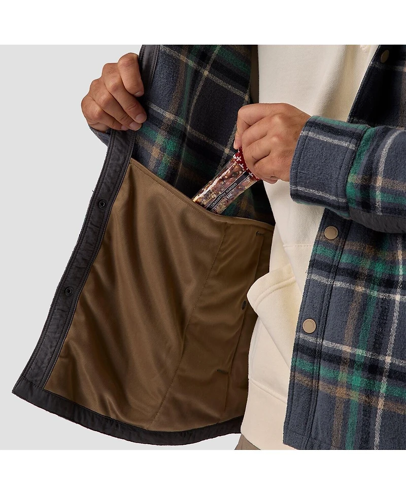 Backcountry Men's Venture Stretch Flannel Shacket Shirt Jackets