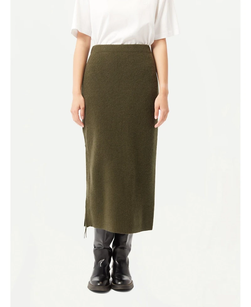Gobi Cashmere Women's Cashmere Skirt with Zip