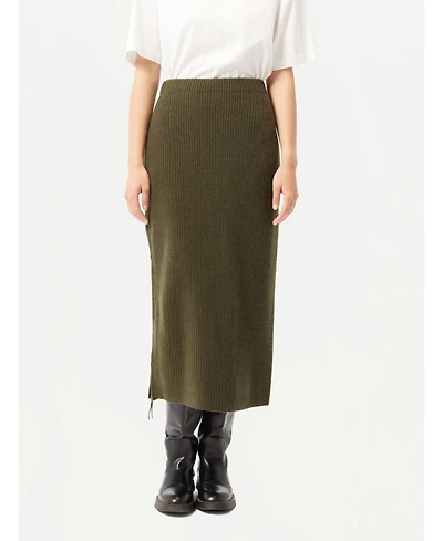 Gobi Cashmere Women's Cashmere Skirt with Zip