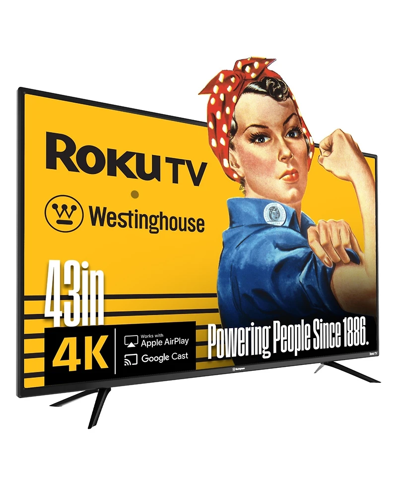 Westinghouse 43" 4K Ultra Hd Smart Tv – Hdr, 60Hz, Compatible with Alexa & Google Assistant