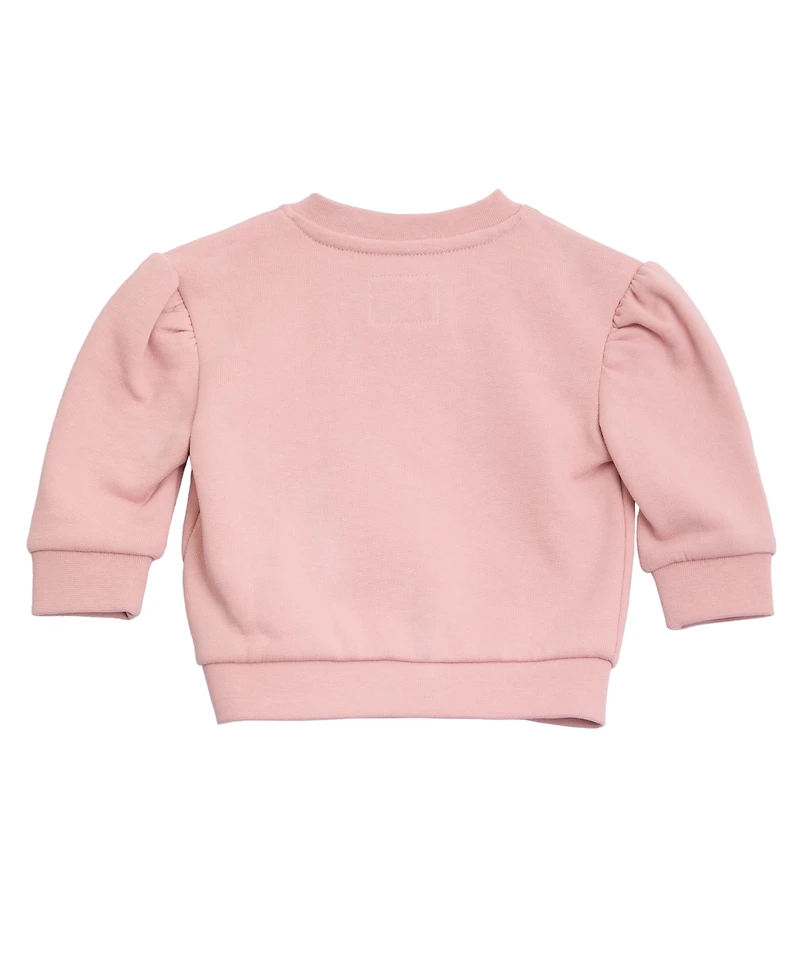 Guess Baby Girls 2-Piece Long-Sleeve Zip-Up Sweatshirt and Sweatpants Set