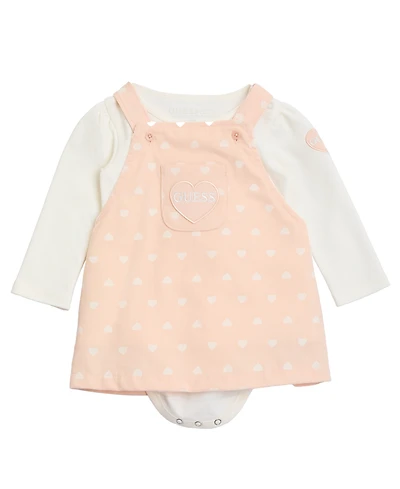 Guess Baby Girls 2-Piece Long-Sleeve Bodysuit and Skirtall Set