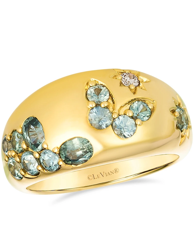 Le Vian Montana Sapphire (1.18 ct. t.w.) and Nude Diamond (0.04 ct. t.w.) Ring in 14K Honey Gold