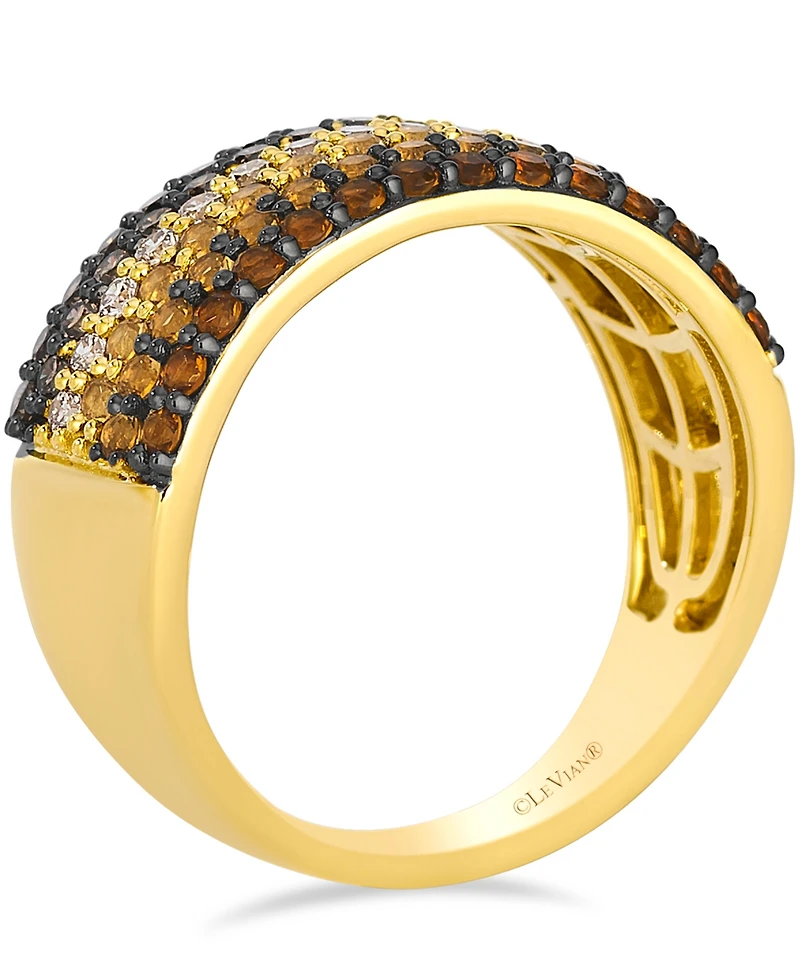 Le Vian Citrine Ombre (0.55 ct. t.w.) and Chocolate Diamond (0.63 ct. t.w.) Ring in 14K Honey Gold