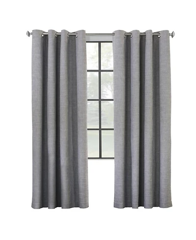 Commonwealth Home Fashions ThermaPlus Maya Blackout Insulated Window Curtain, Grey