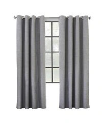 Commonwealth Home Fashions ThermaPlus Maya Blackout Insulated Window Curtain, Grey