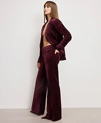 Good American Women's Velvet High Rise Palazzo Jeans