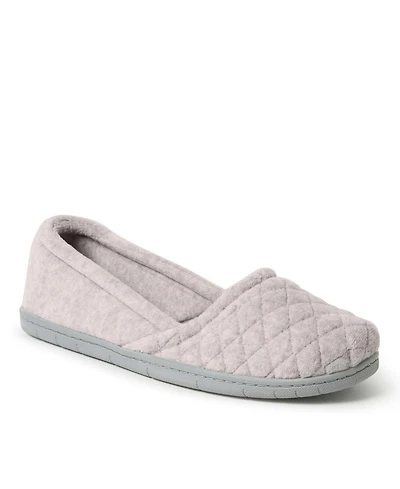 Dearfoams Women's Katie Microfiber Velour Espadrille House Slipper