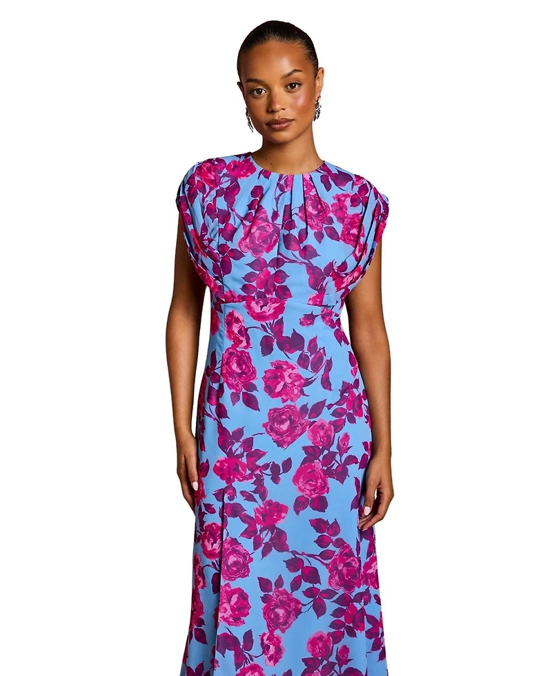 Coast Women's Short Sleeve Chiffon Midi Dress