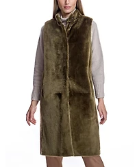 Julia & Stella by Maximilian Women's Shearling Lamb Vest