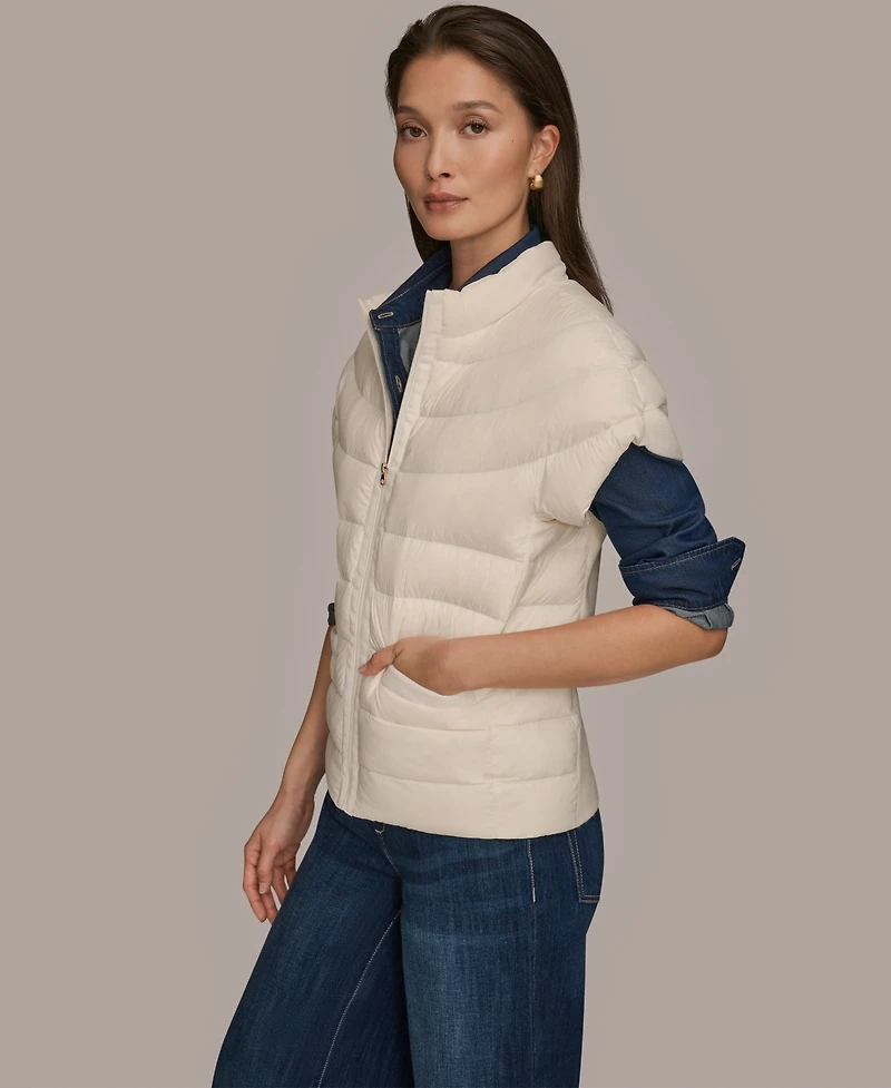 Donna Karan Weekend Women's Cap-Sleeve Puffer Jacket