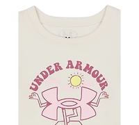 Under Armour Girls 2T-6X Lettuce Hem Top and Flare Leggings, 2-Piece Set