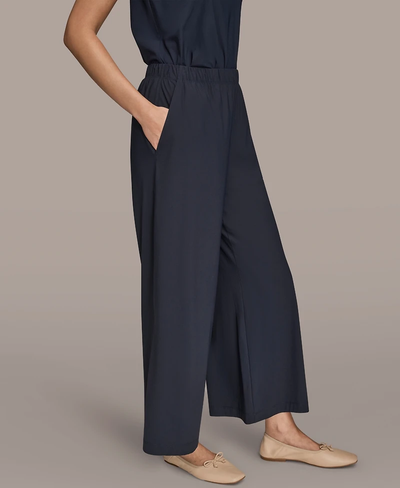 Donna Karan Weekend Women's Tricot Knit Mid Rise Ankle Pants