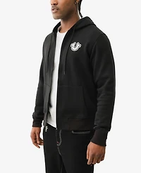 True Religion Men's Core Zip-Front Logo Hoodie
