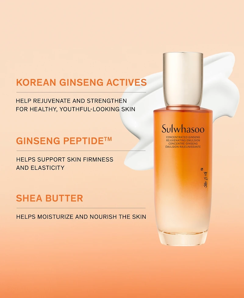 Sulwhasoo Concentrated Ginseng Rejuvenating Emulsion, 4.2 oz.