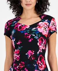 Connected Women's Split-Neck Sheath Dress