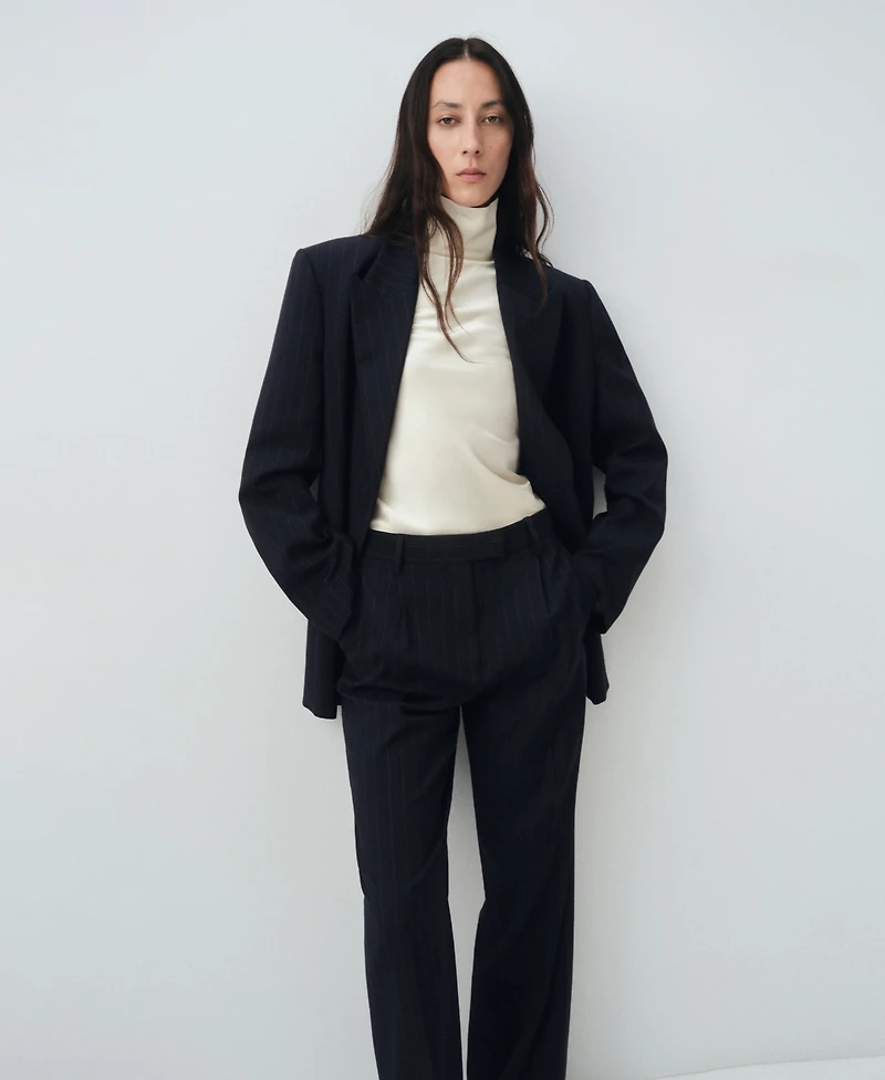 Mango Women's Pinstripe Suit Pants