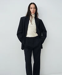 Mango Women's Pinstripe Suit Pants