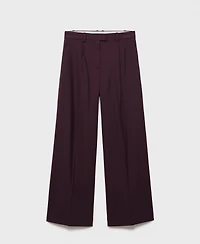 Mango Women's Straight Wool Suit Pants