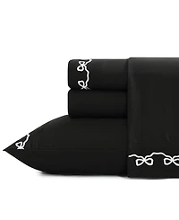 Elle Decor Embroidered 4-Pc. Sheet Set