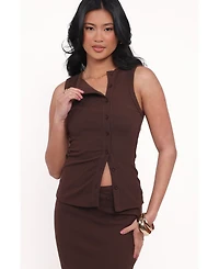 Petal and Pup Women's Adeline Two Piece Set - Chocolate