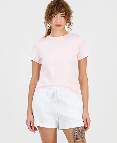 Id Ideology Women's Essential Cotton Short-Sleeve T-Shirt, Exclusively at Macy's