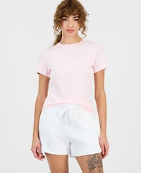 Id Ideology Women's Essential Cotton Short-Sleeve T-Shirt, Exclusively at Macy's