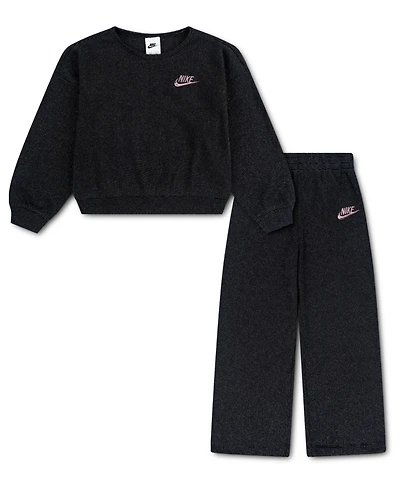 Nike Toddler Girls 2T-4T 2-Piece Waffle Knit Top and Pants Set