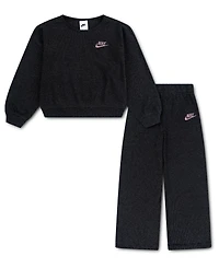 Nike Toddler Girls 2T-4T 2-Piece Waffle Knit Top and Pants Set