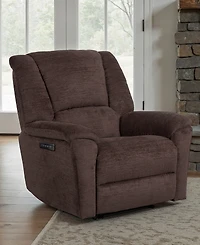 Flexsteel 44" Preston Power Gliding Recliner with Power Headrest Lumbar