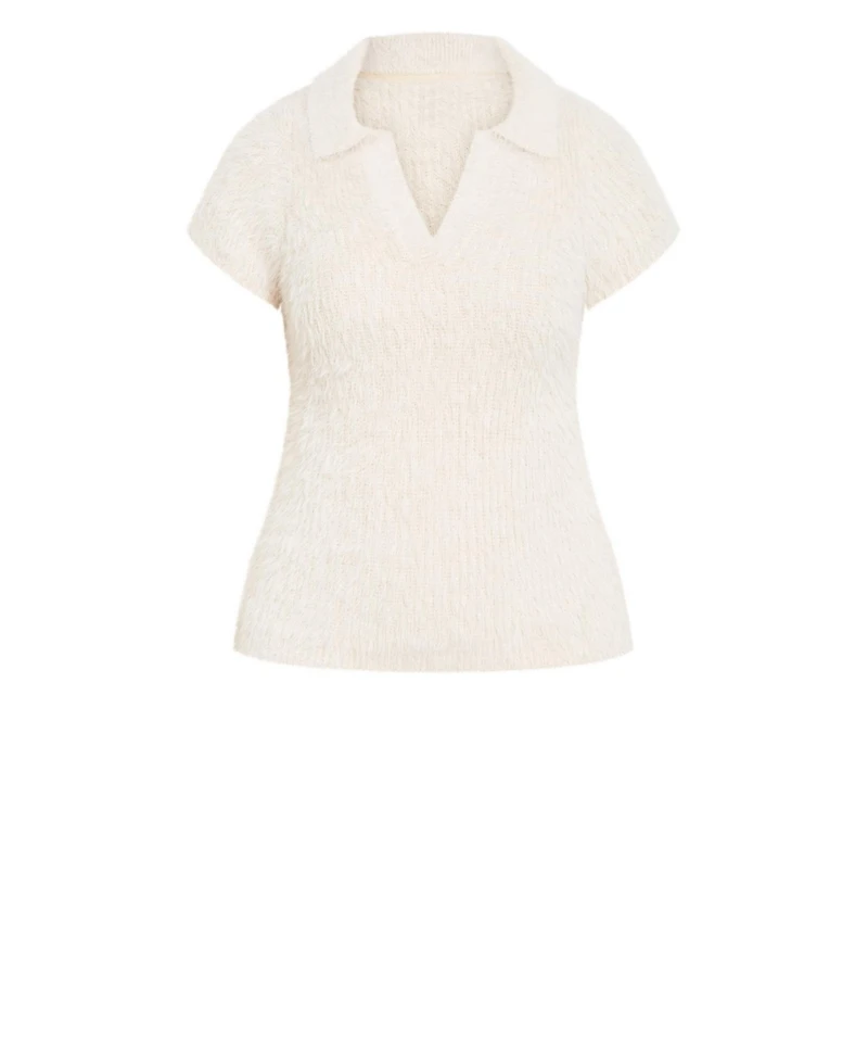 Avenue Women's Plus Cali Collar Sweater