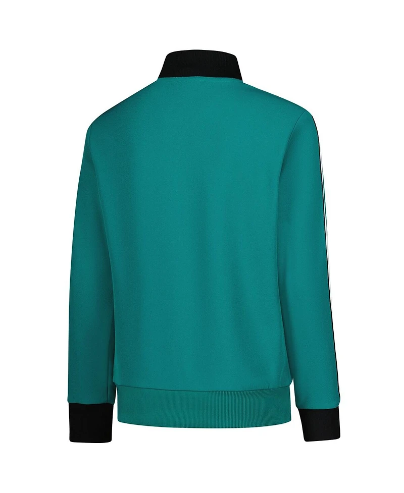 Adidas Big Boys and Girls Green Liverpool Terrace Icons Full-Zip Track Jacket