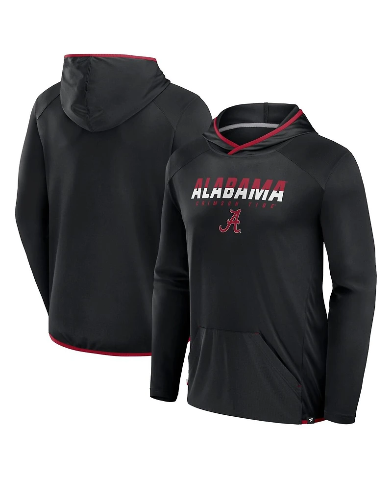 Fanatics Men's Black/Crimson Alabama Crimson Tide Transitional Hoodie T-Shirt