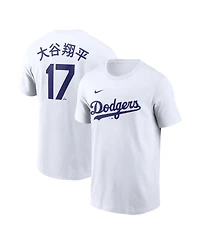 Nike Men's White Los Angeles Dodgers Kanji Fuse Name Number T-Shirt