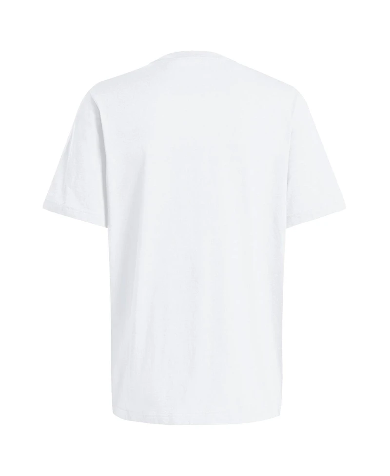 Adidas Men's White Miami Hurricanes Locker Slogan Pre-Game T-Shirt