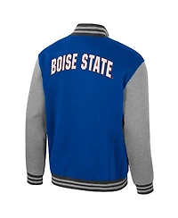 Colosseum Men's Royal Boise State Broncos Ambi-Turner Full-Zip Varsity Jacket