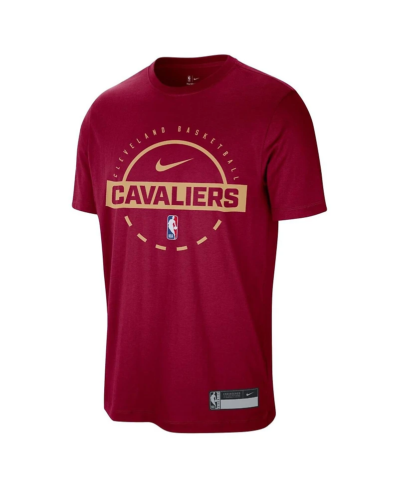 Nike Men's Wine Cleveland Cavaliers 2025/26 On-Court Flare Performance Practice T-Shirt