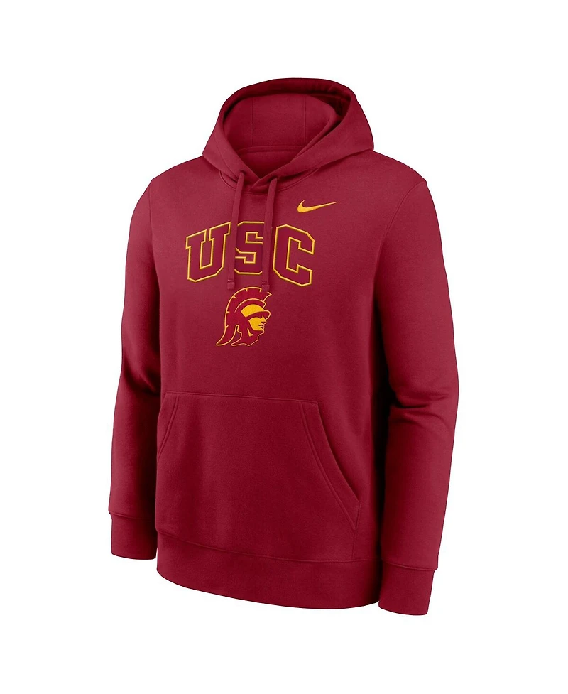 Nike Men's Cardinal Usc Trojans Club Fleece Arch Pullover Hoodie