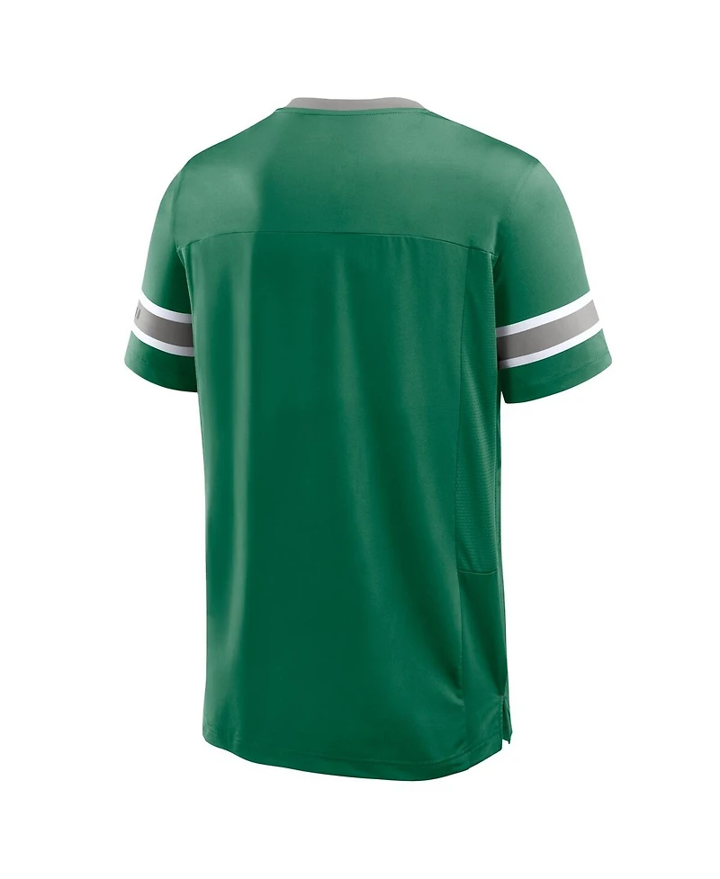 Fanatics Men's Kelly Green Philadelphia Eagles Hometown Premium Hashmark V-Neck T-Shirt